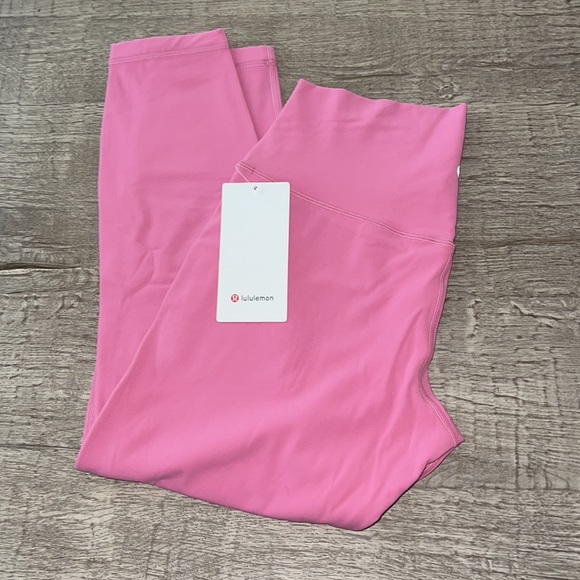 Lululemon Align™ High-Rise Pant 25” size 12 PINK BLOSSOM PBOL - Picture 5 of 6